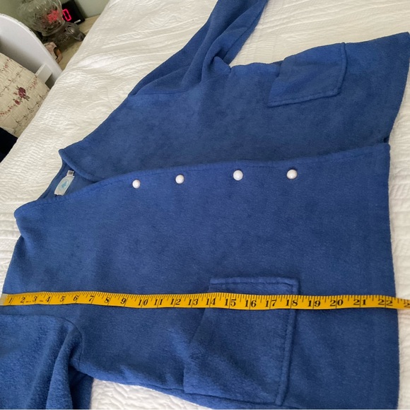 ALPINE, BLUE VINTAGE FLEECE SWEATER JACKET - Picture 7 of 9